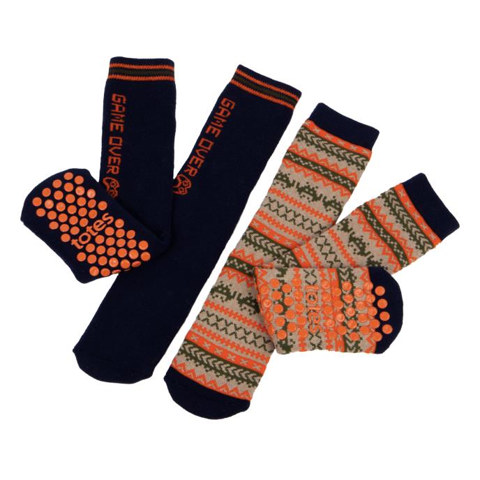 totes toasties® Kids Original Slipper Socks (Twin Pack) Game Extra Image 2